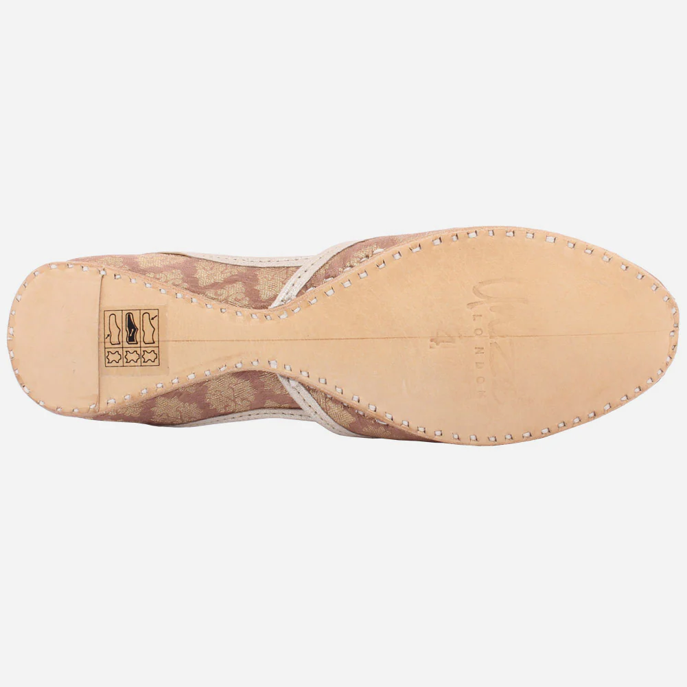 WOMEN "FLAVIA" FABRIC PRINTED CLOSED TOE KHUSSA - Image 5