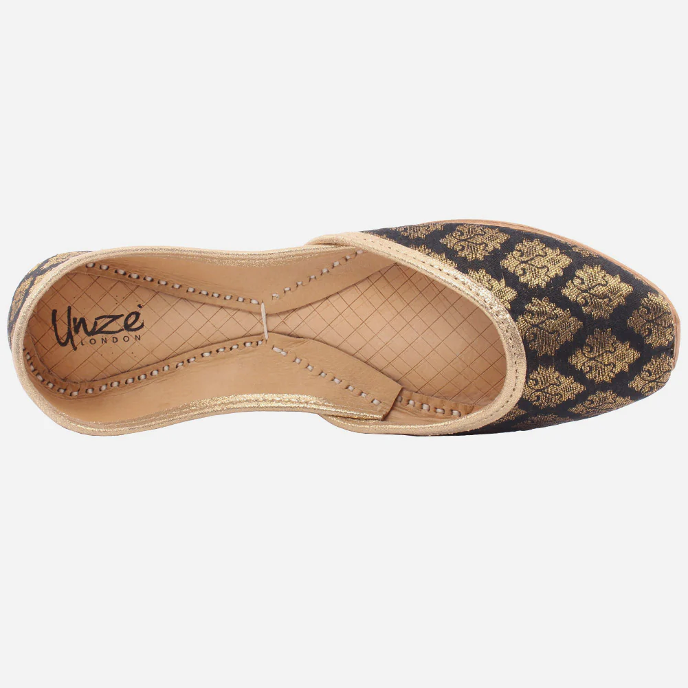 WOMEN "FLAVIA" FABRIC PRINTED CLOSED TOE KHUSSA - Image 4