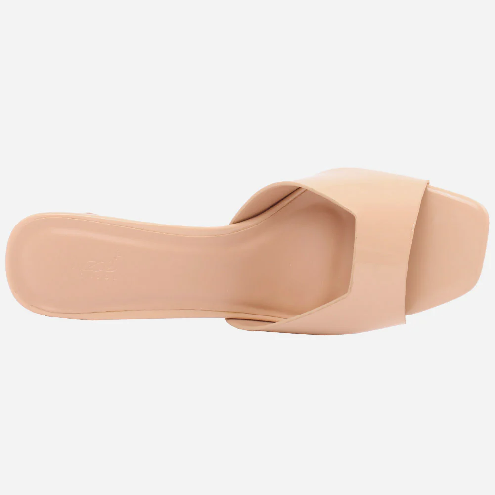 Women "FLAVIA" Gorgeous Block Heel Square Toe Slip On Sandals - Image 4