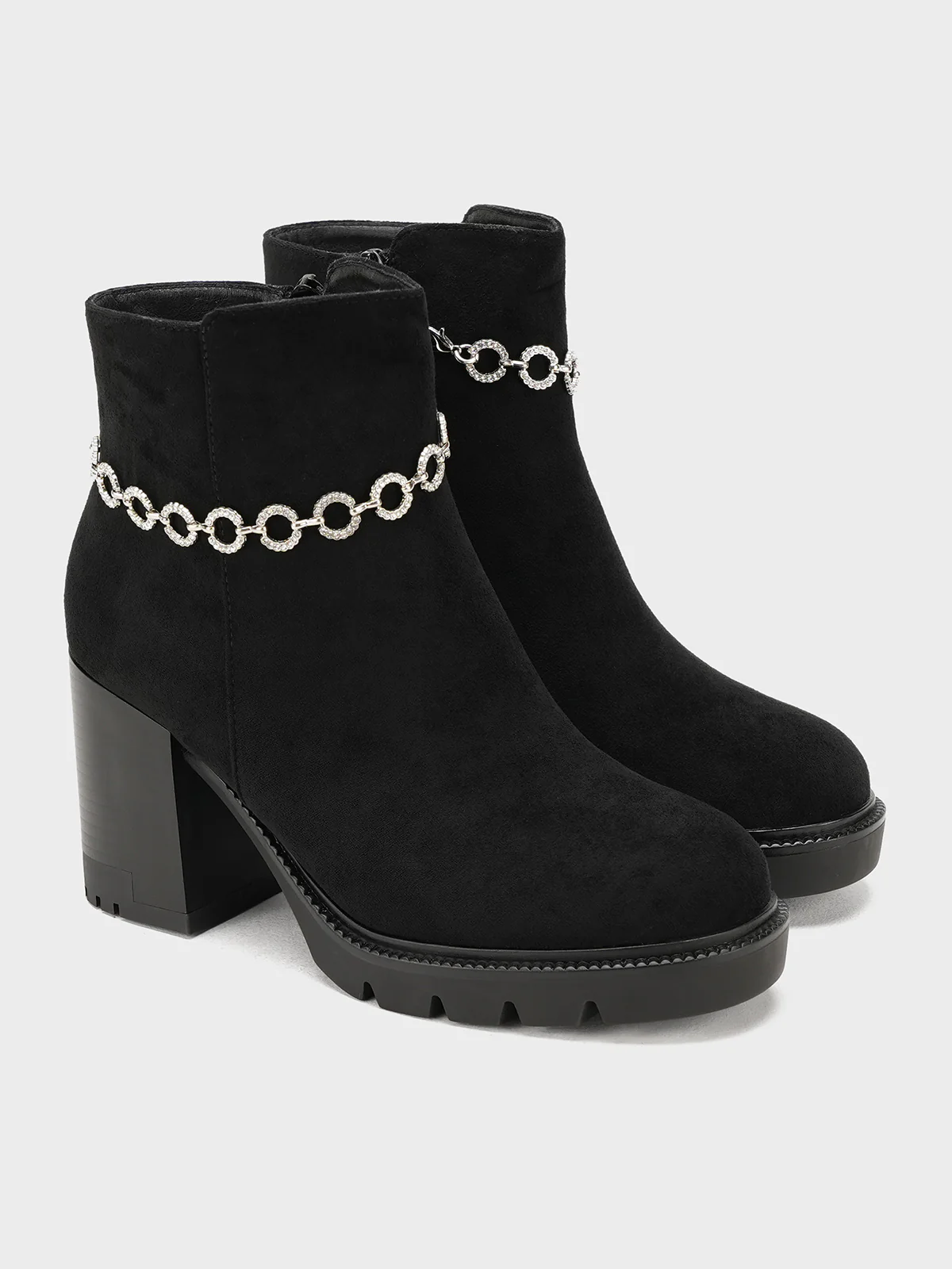 Women "FOLAMI" Stylish Chain Ankle Boots - Image 4