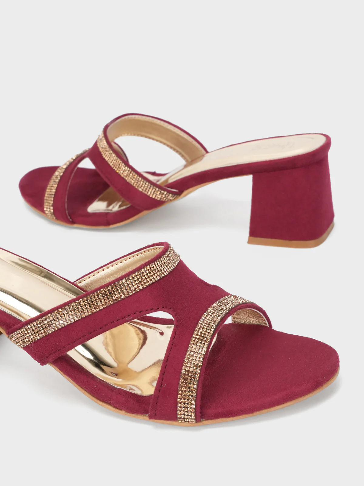 Women "GAMZE" Block Heel Sandals - Image 4