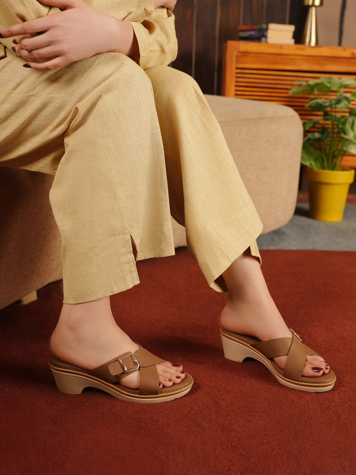 Women "GARCIA" Comfort Slip On Sandals - Image 10