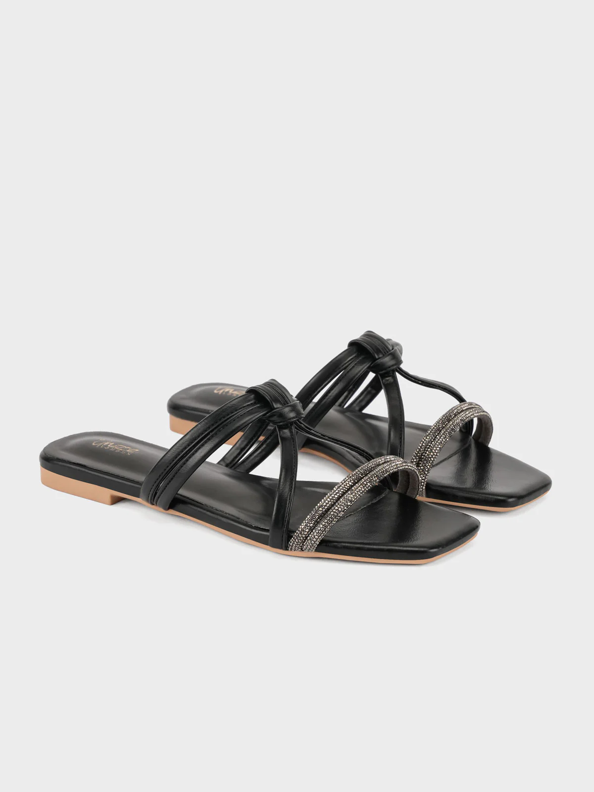 Women "GARLOW" Comfy Diamante Slippers - Image 4