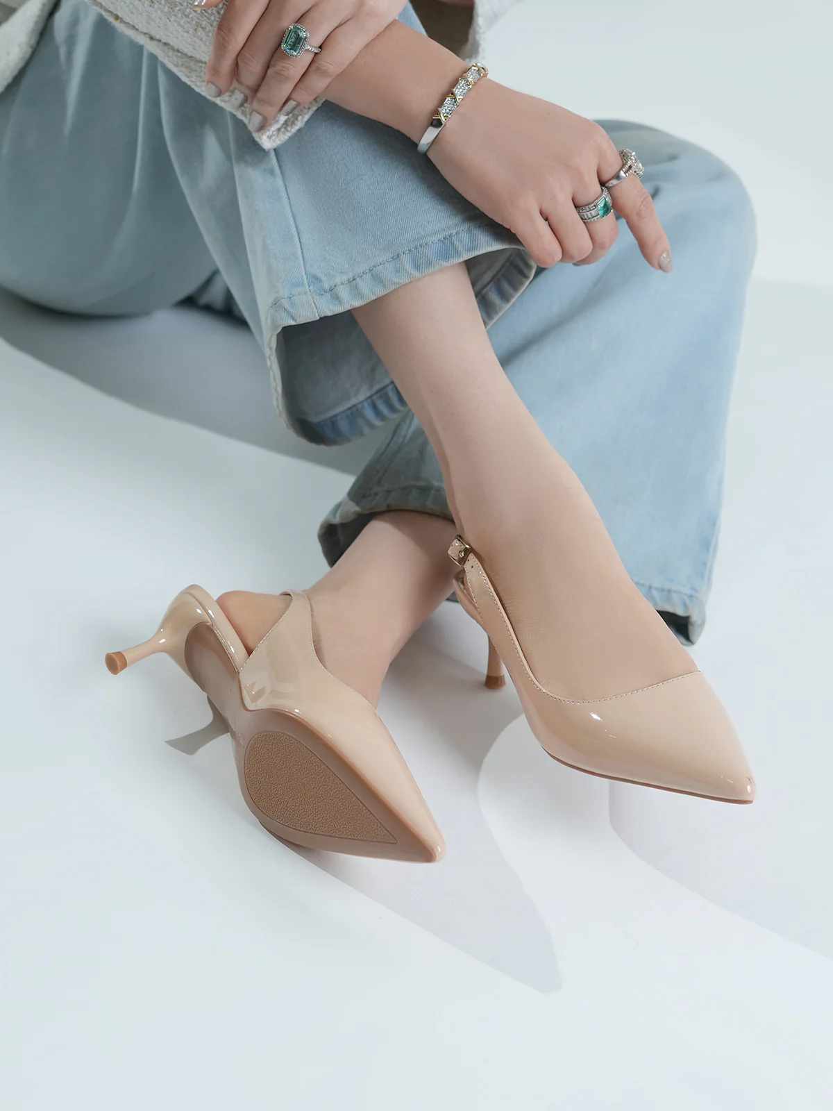 Women "GENTRY" Stylish Buckle Detail Sandals - Image 10