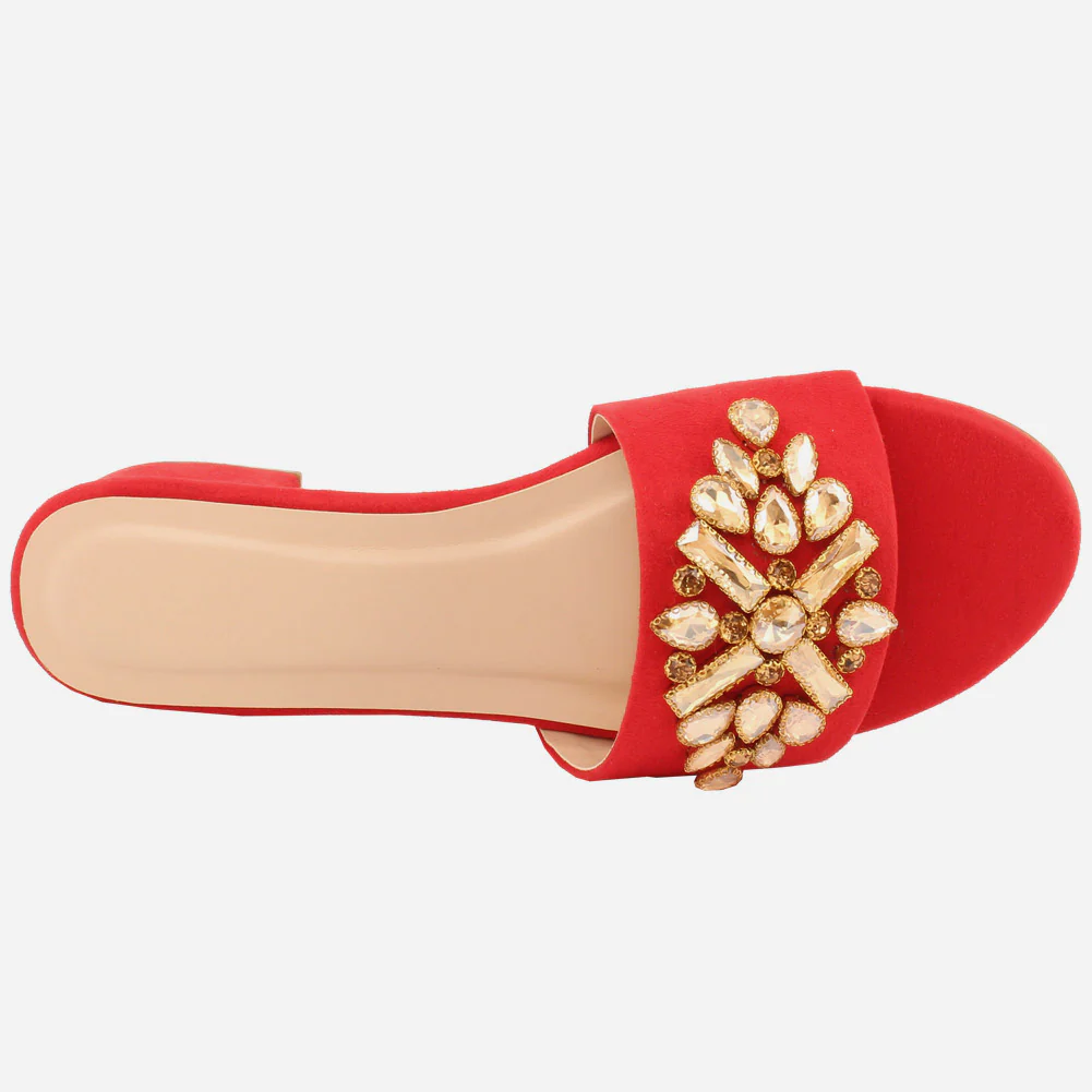 Women "GIA" Low Block Heel Slippers - Image 4