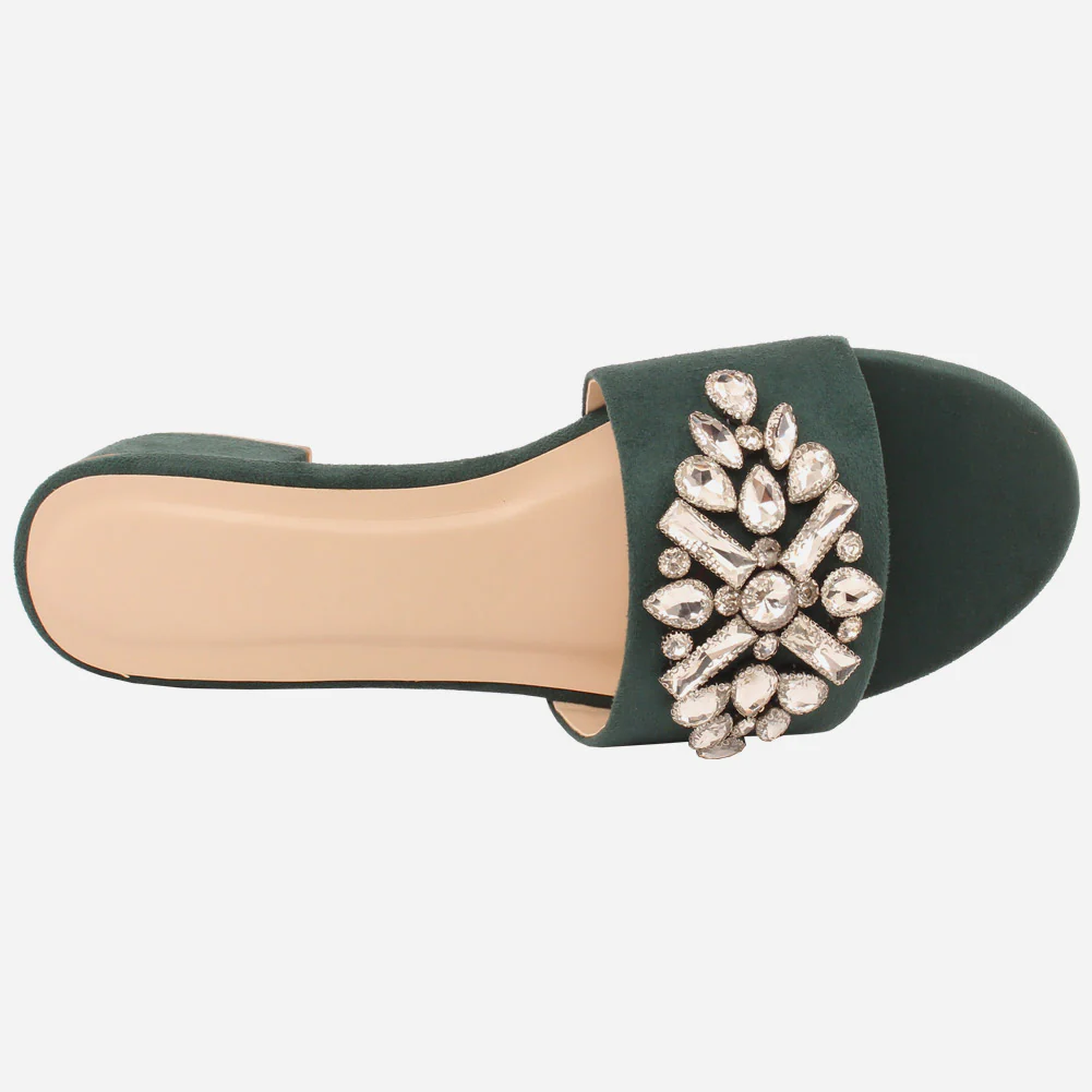 Women "GIA" Low Block Heel Slippers - Image 4