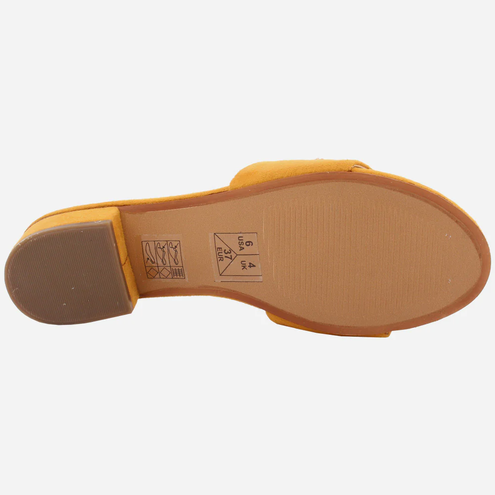 Women "GIA" Low Block Heel Slippers - Image 5