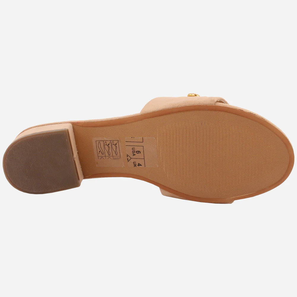 Women "GIA" Low Block Heel Slippers - Image 5