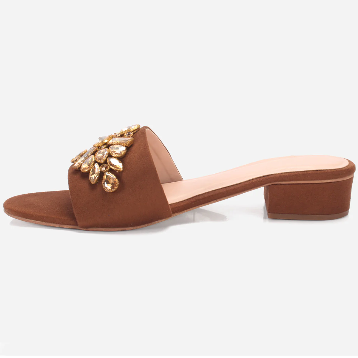 Women "GIA" Low Block Heel Slippers - Image 3
