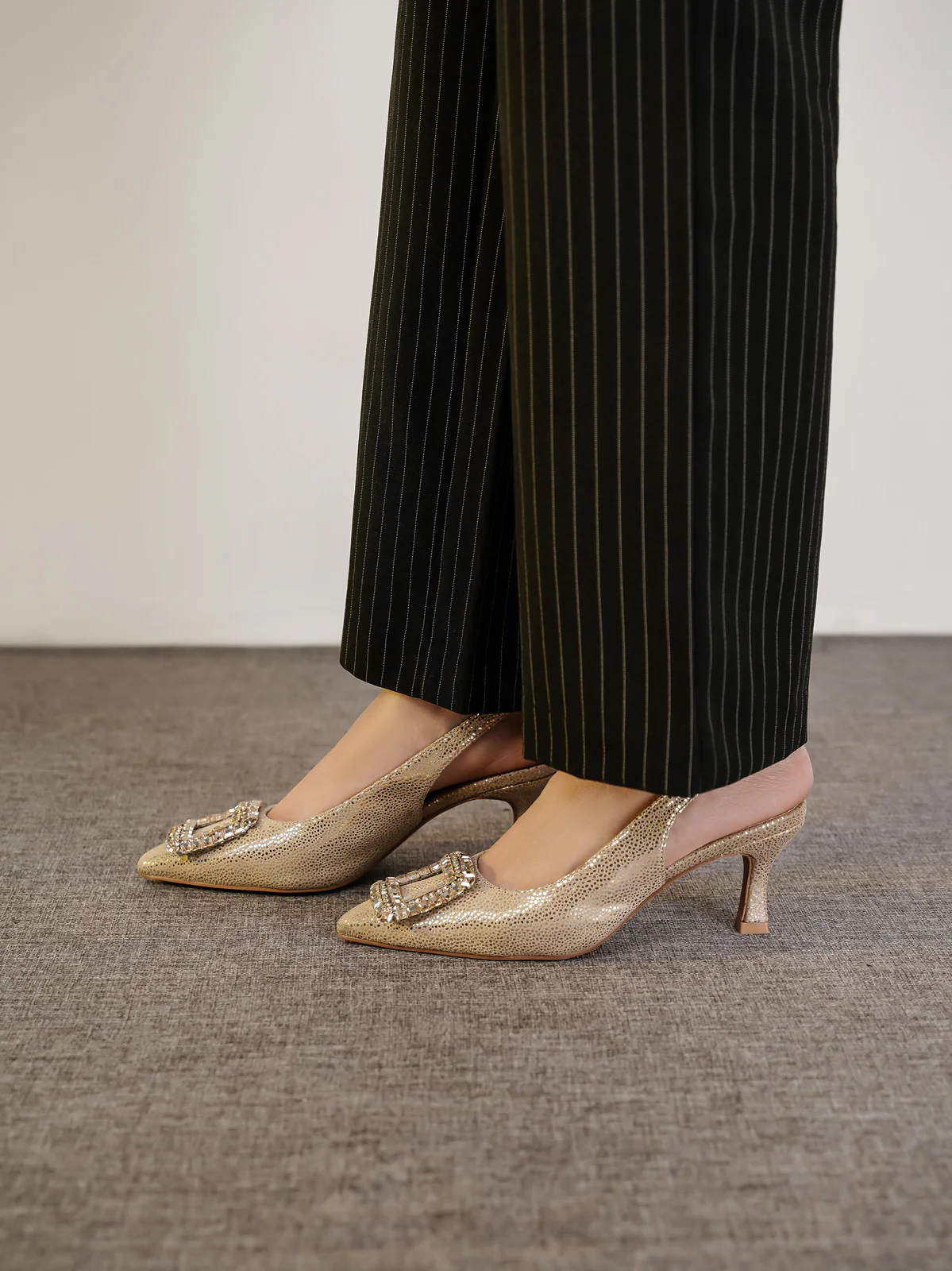 Women "GINTAN" Pointed Toe Heels Sandals - Image 6