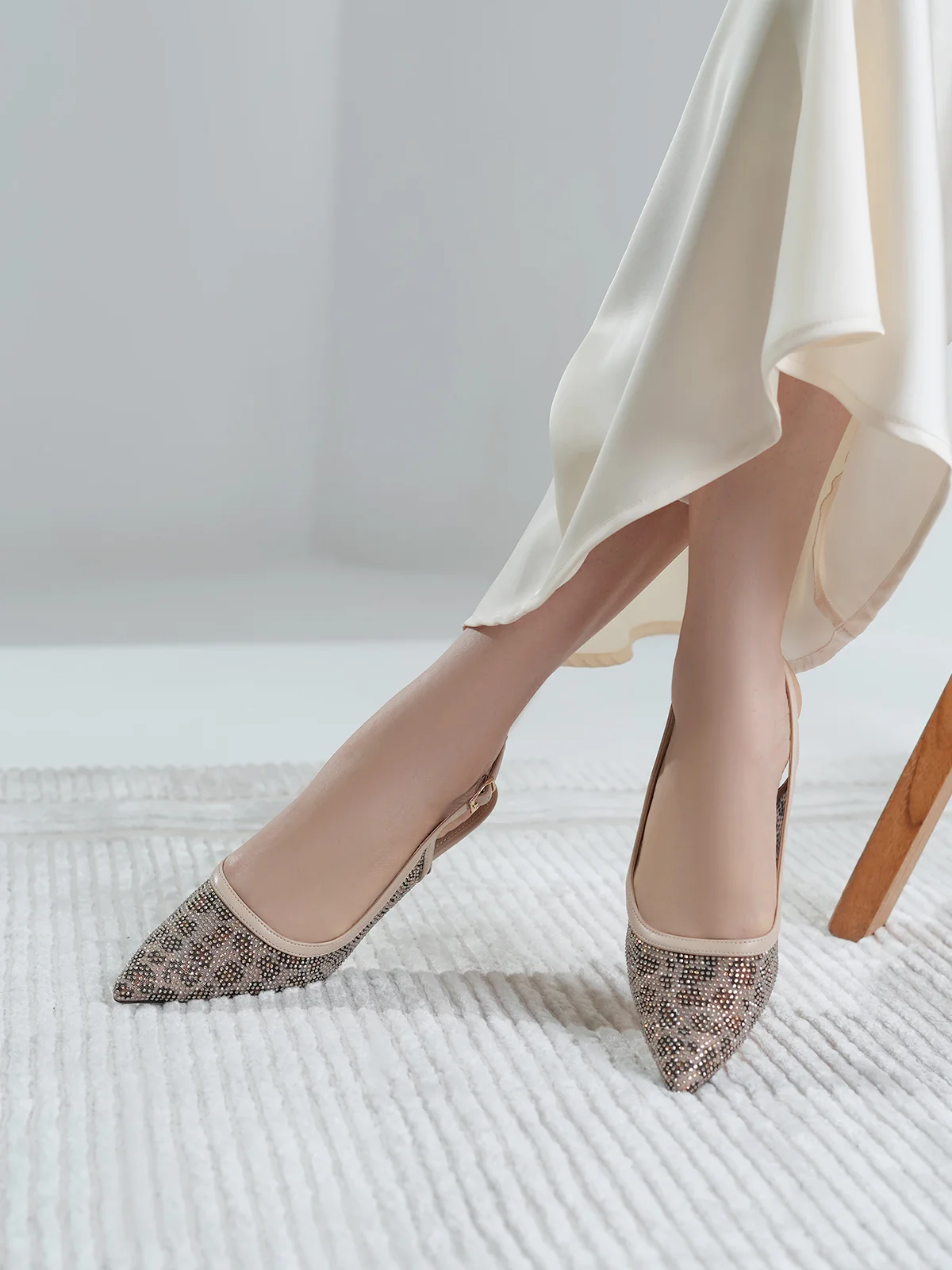 Women "GRACIE" Glamorous Touch Net Sandals - Image 10