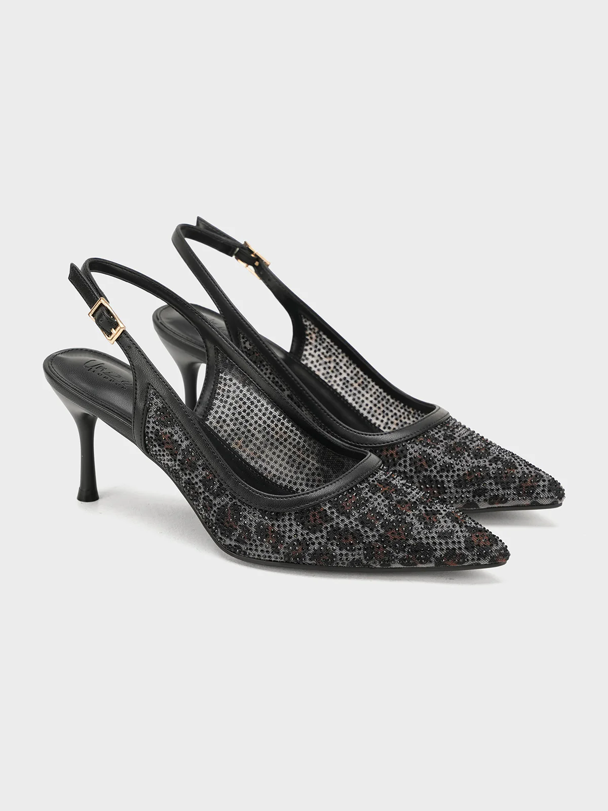 Women "GRACIE" Glamorous Touch Net Sandals - Image 4
