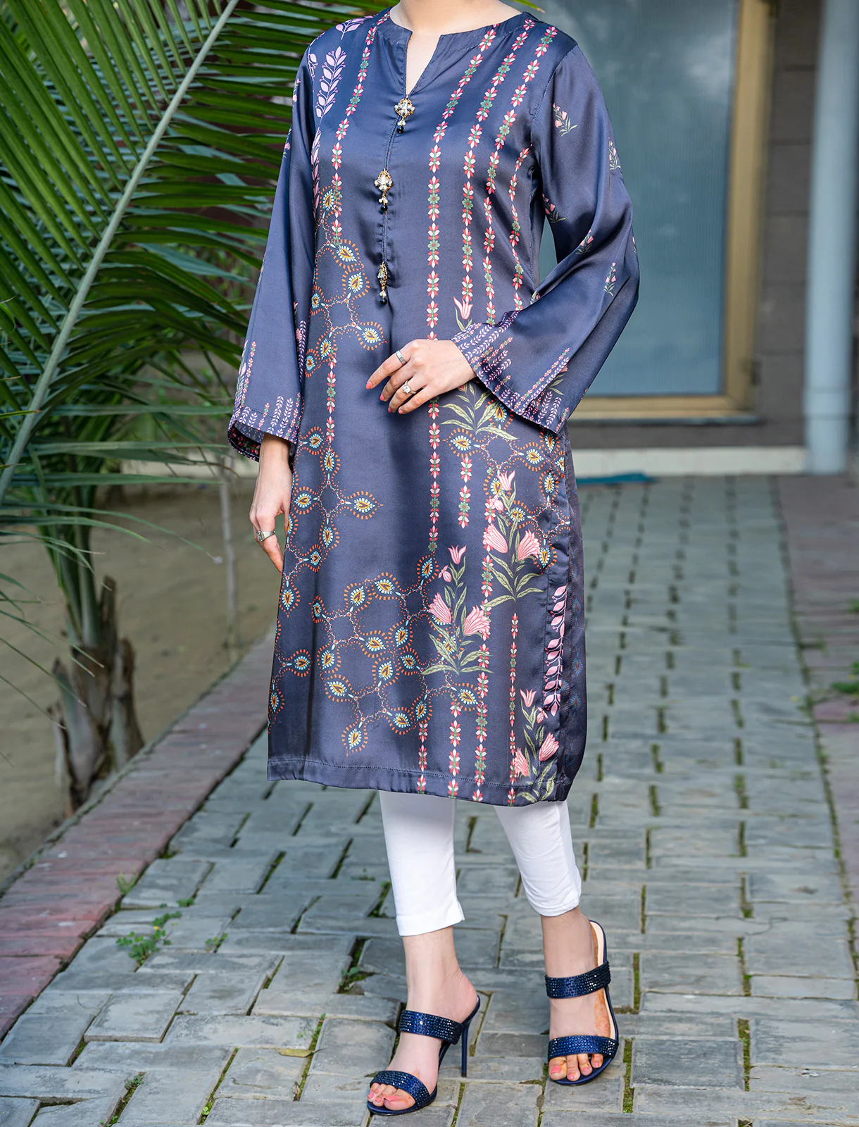 Women "GULYA" Silk Printed Fancy Shirt