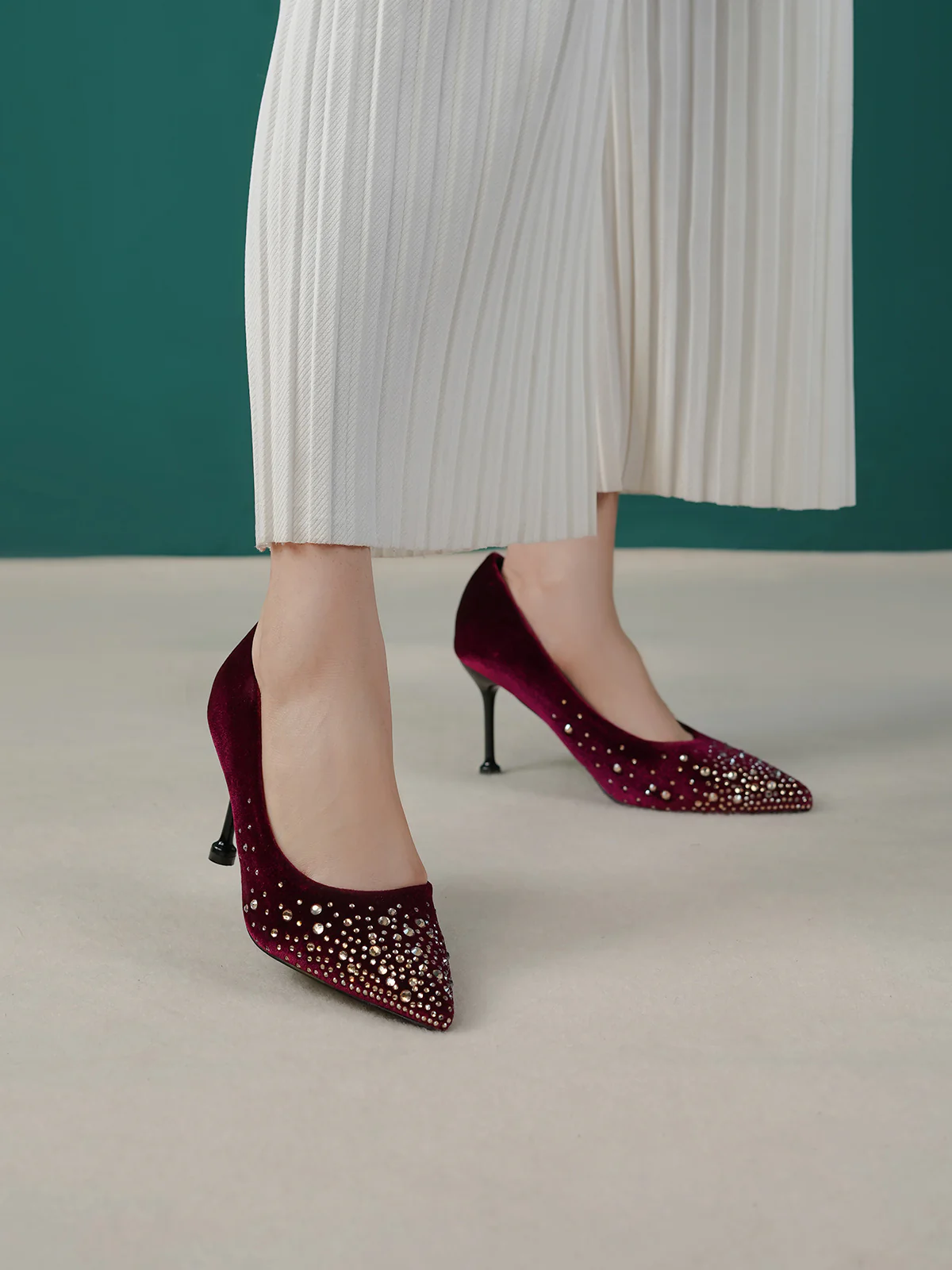 Women "GUSTAV" Elegant Fancy Court Shoes - Image 6