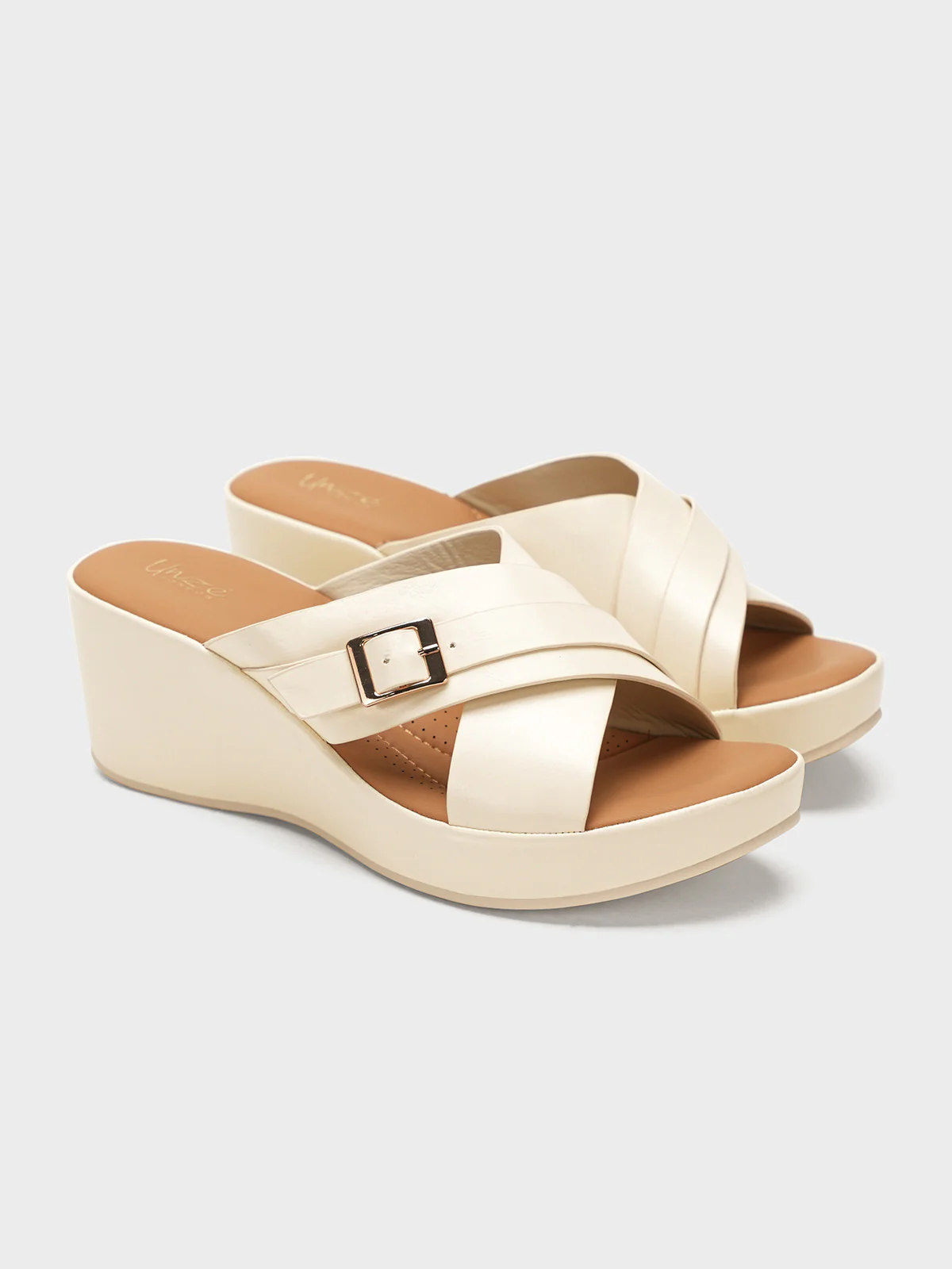 Women "HALLIE" Comfort Wedge Slippers - Image 2