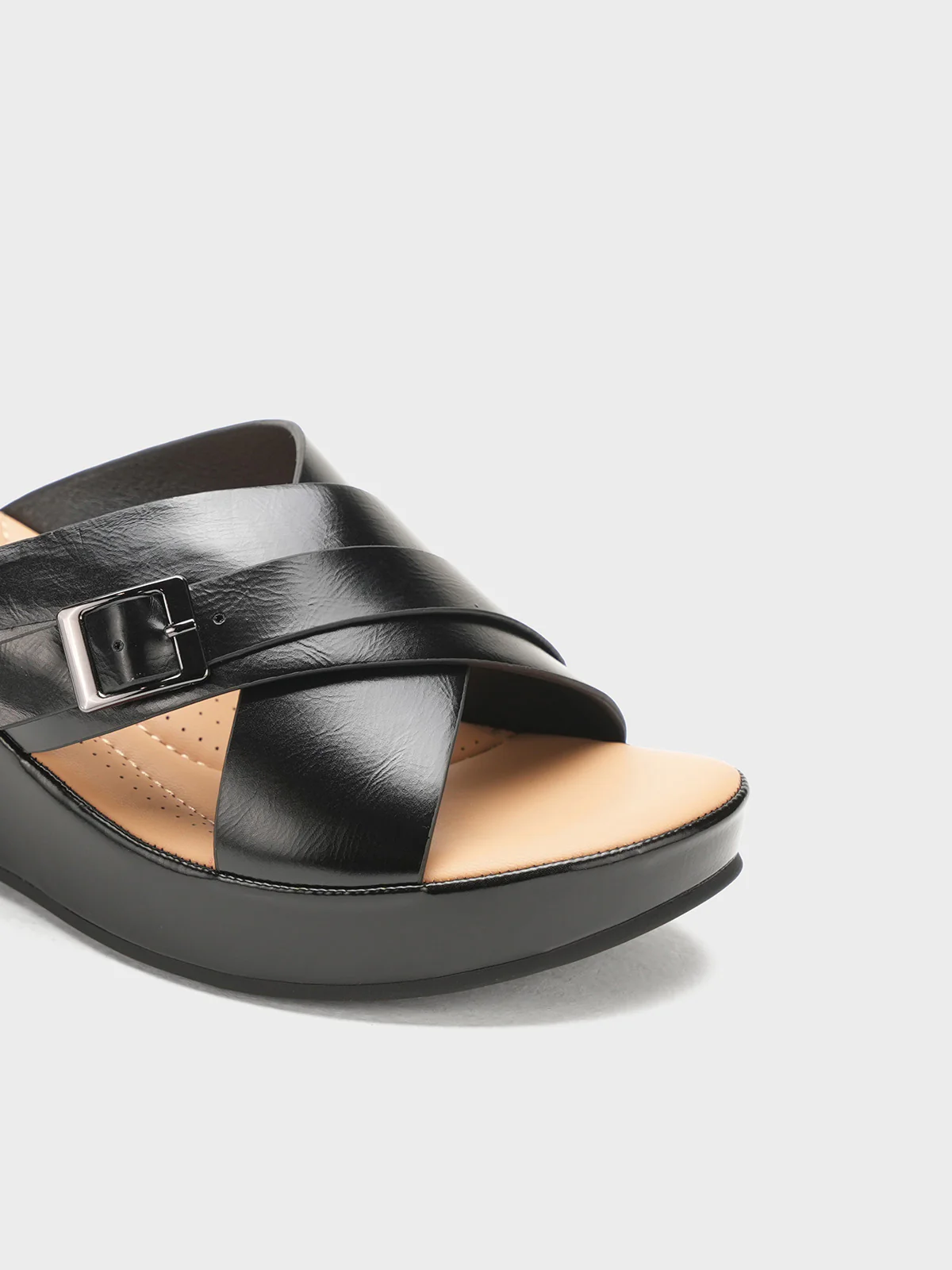 Women "HALLIE" Comfort Wedge Slippers - Image 4