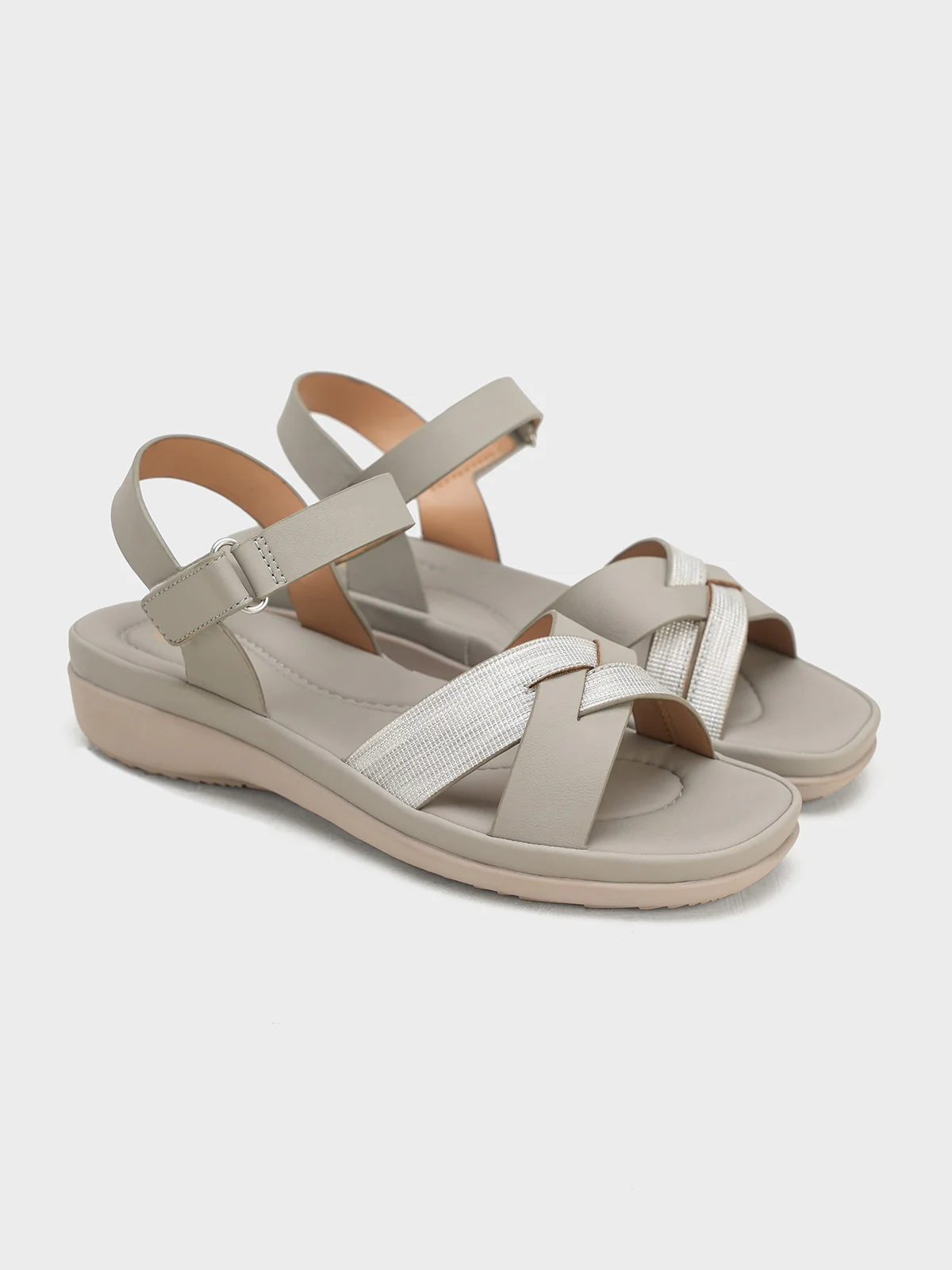 Women "HAYLEY" Cross Straps Comfort Sandals - Image 2