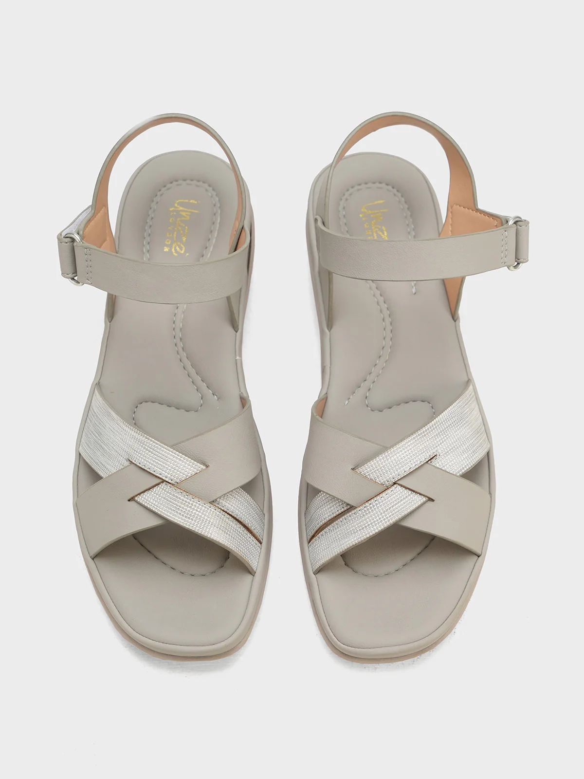 Women "HAYLEY" Cross Straps Comfort Sandals - Image 6