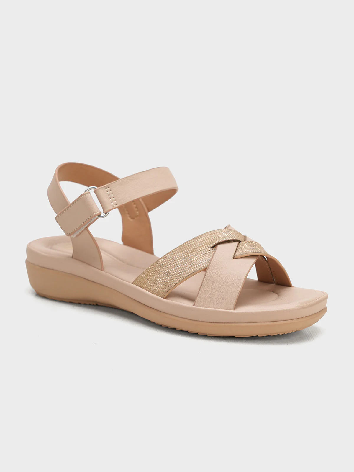 Women "HAYLEY" Cross Straps Comfort Sandals