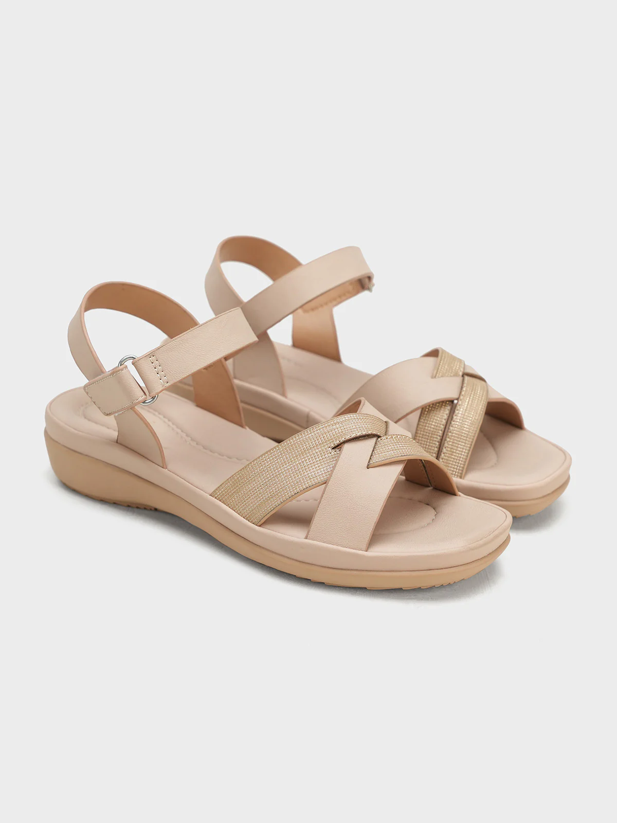 Women "HAYLEY" Cross Straps Comfort Sandals - Image 2
