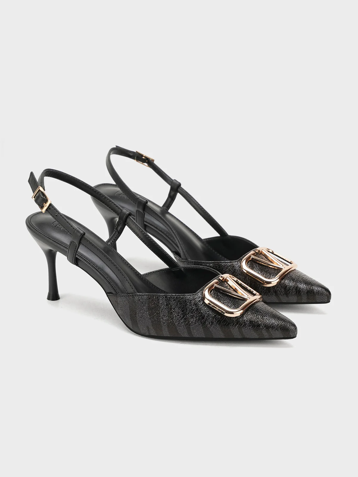 Women "HILLARY" Pointed Toe Buckle Sandals - Image 4