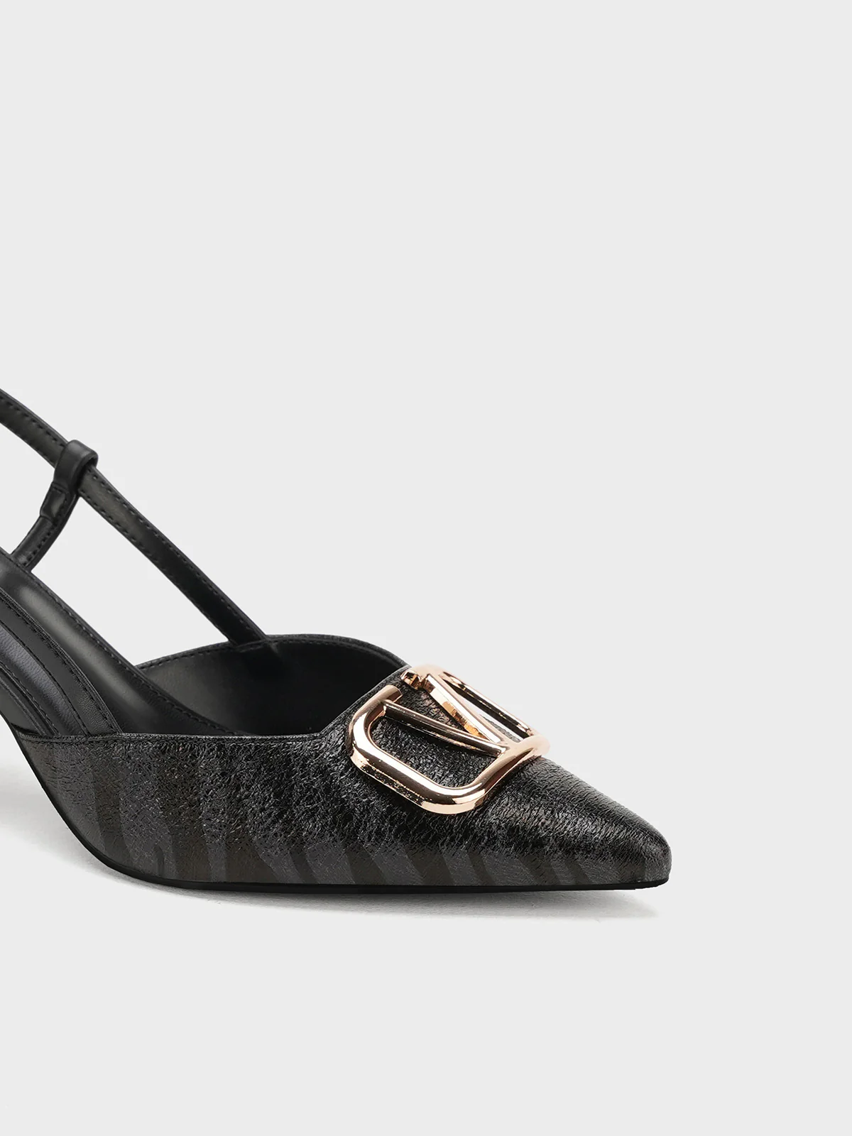 Women "HILLARY" Pointed Toe Buckle Sandals - Image 7