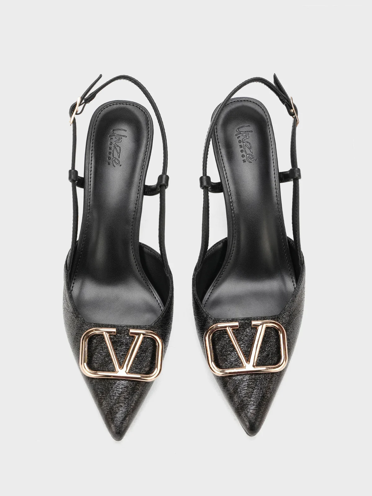 Women "HILLARY" Pointed Toe Buckle Sandals - Image 9