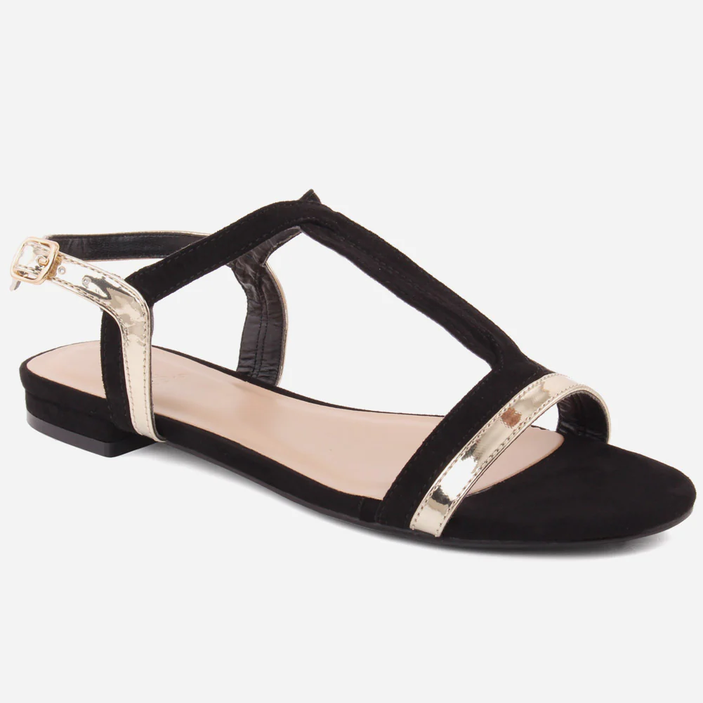 Women "ISLA" Two Tone Glittery Sandals