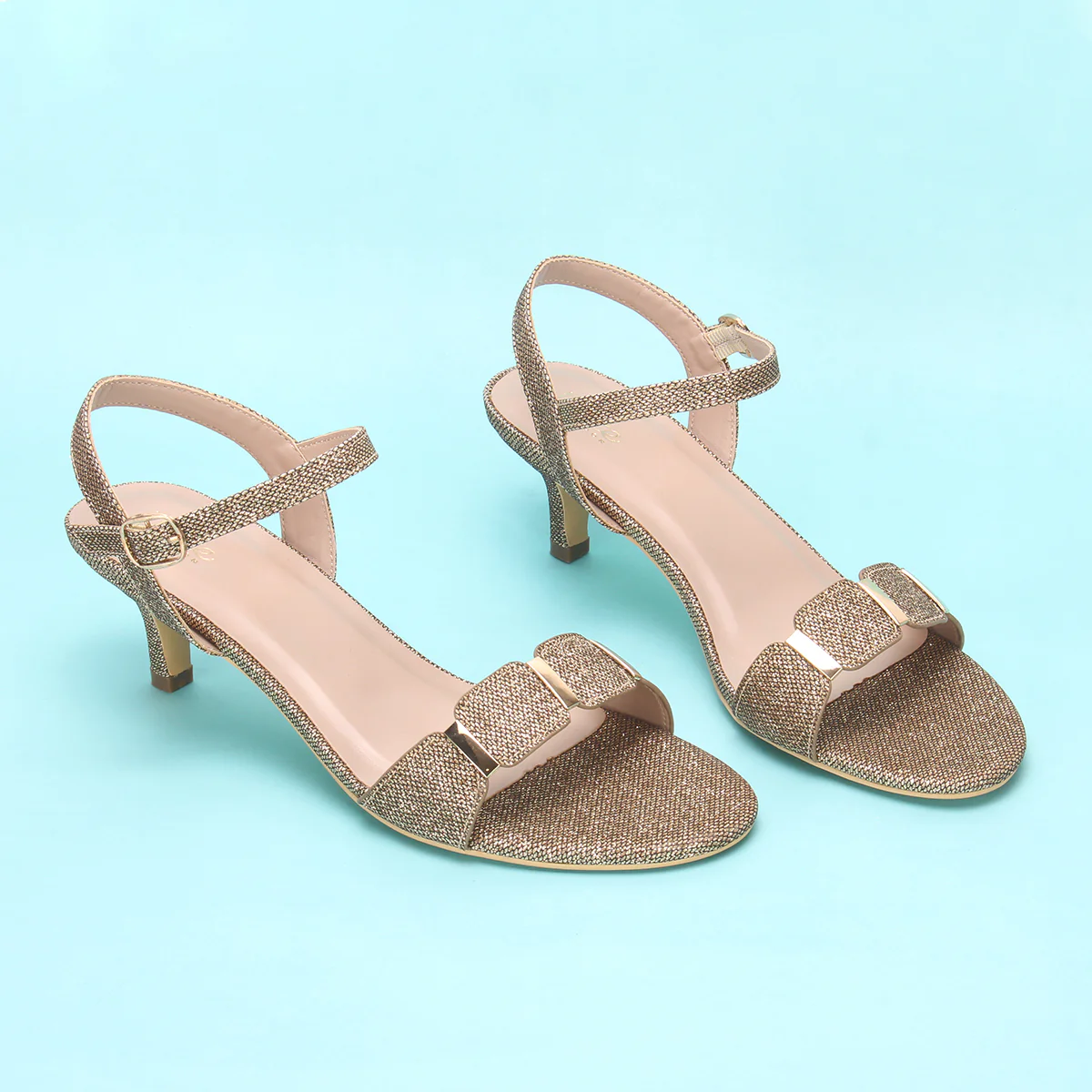 Women "JADEN" Heeled Open Toe Party Sandals - Image 6