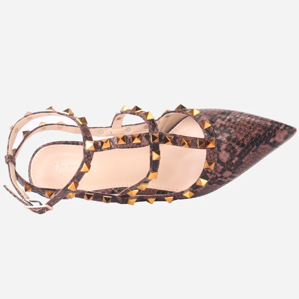 Women "JARNE" Studded Stiletto Sandals - Image 4