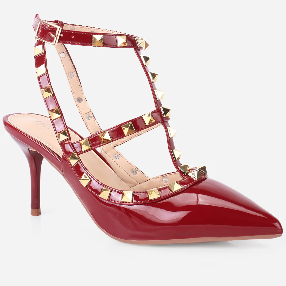 Women "JARNE" Studded Stiletto Sandals