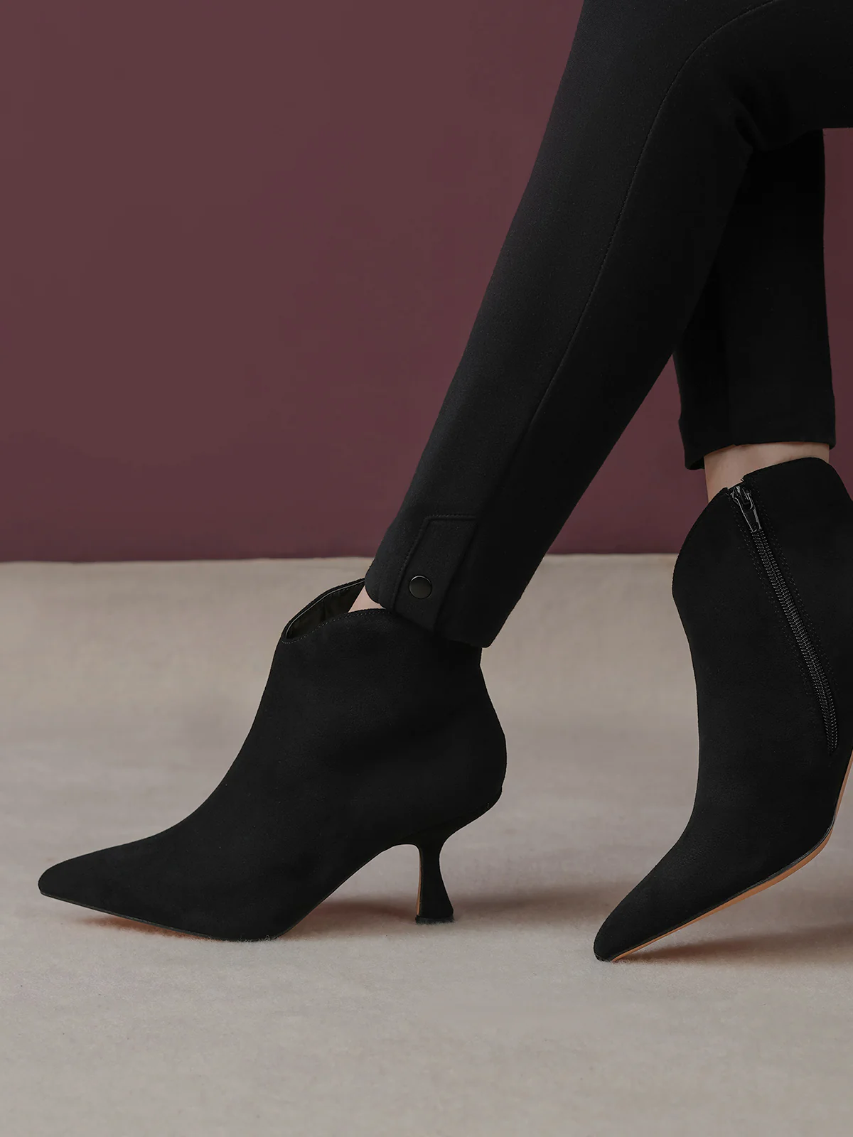 Women "JAYDEN" Stylish Zipper Boots - Image 6