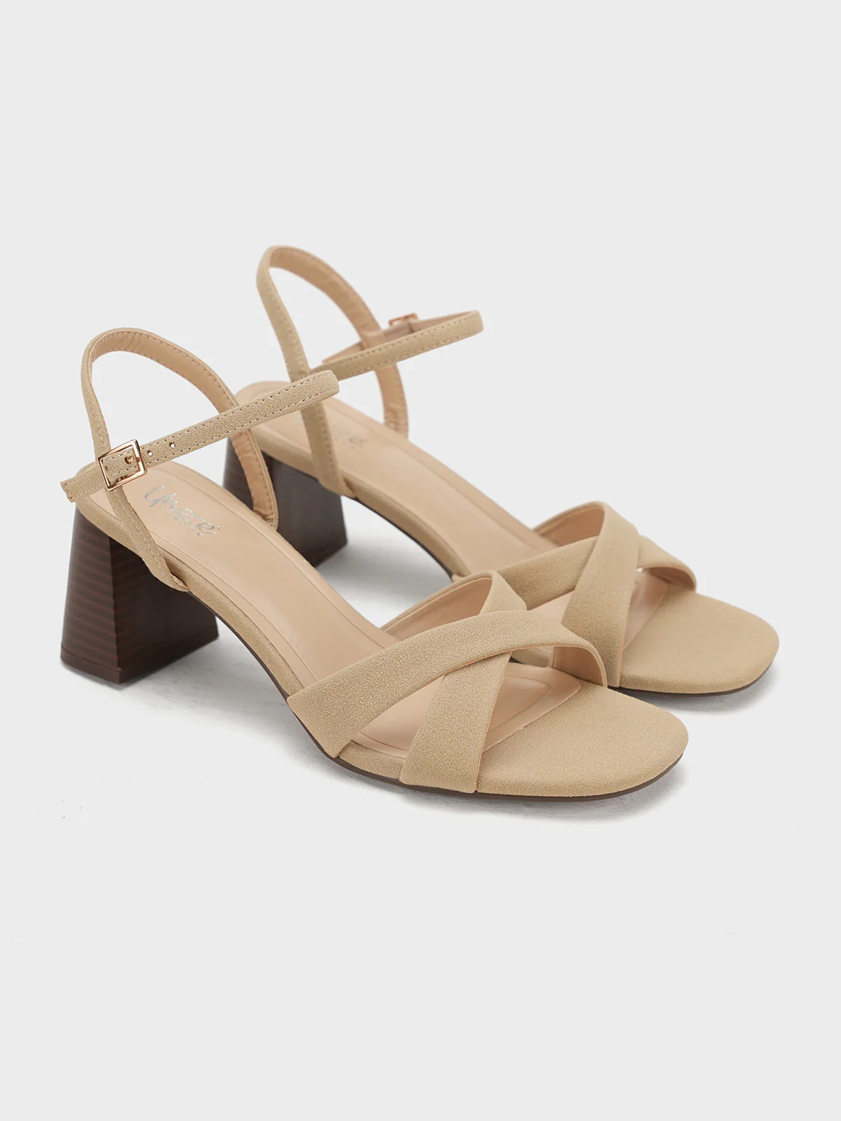 Women "JEFFREY" Block Heel Buckle Sandals - Image 3