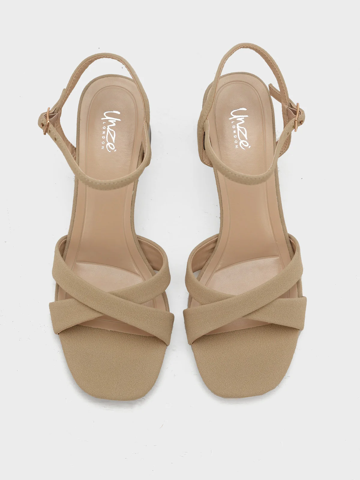 Women "JEFFREY" Block Heel Buckle Sandals - Image 7