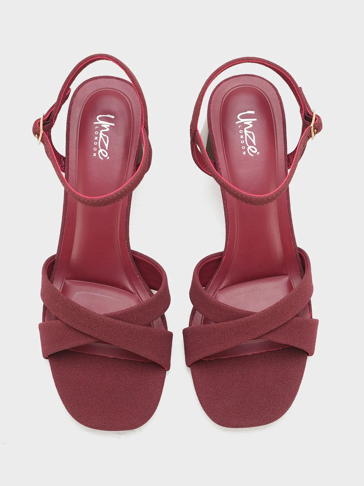 Women "JEFFREY" Block Heel Buckle Sandals - Image 7