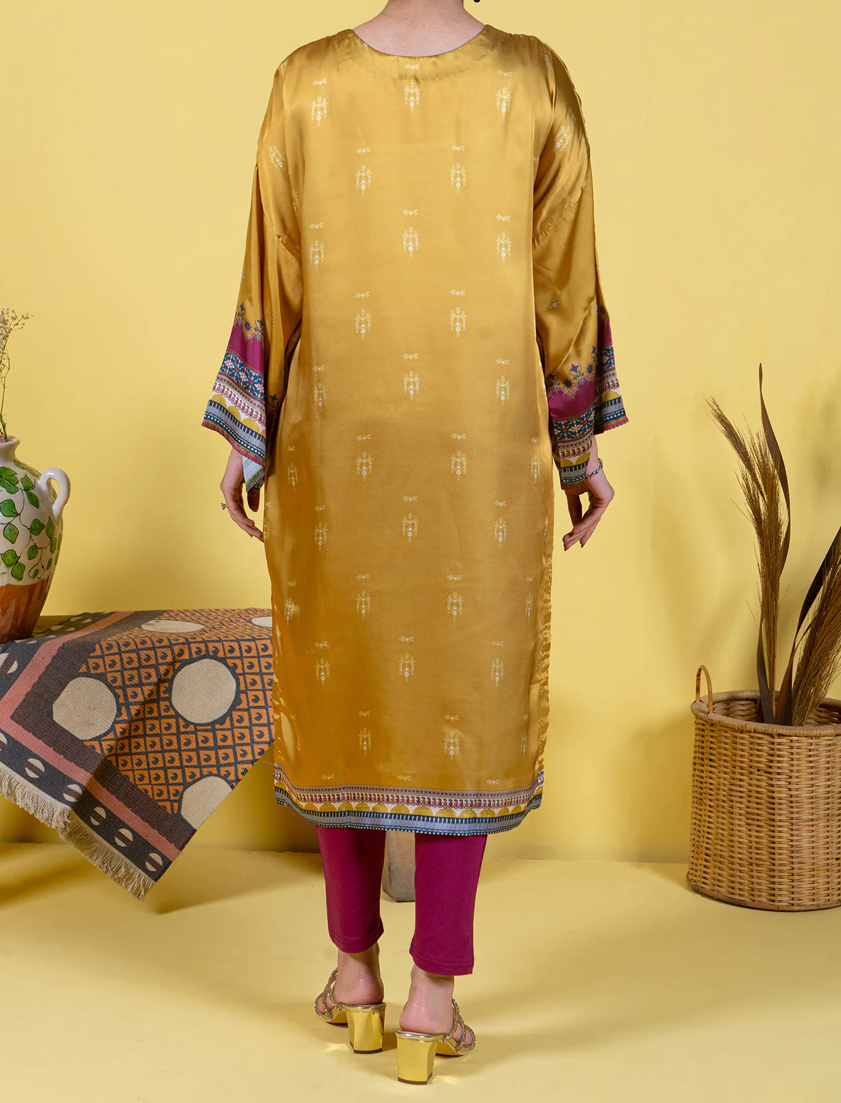Women "JJALIA" Silk Printed Fancy Shirt - Image 5