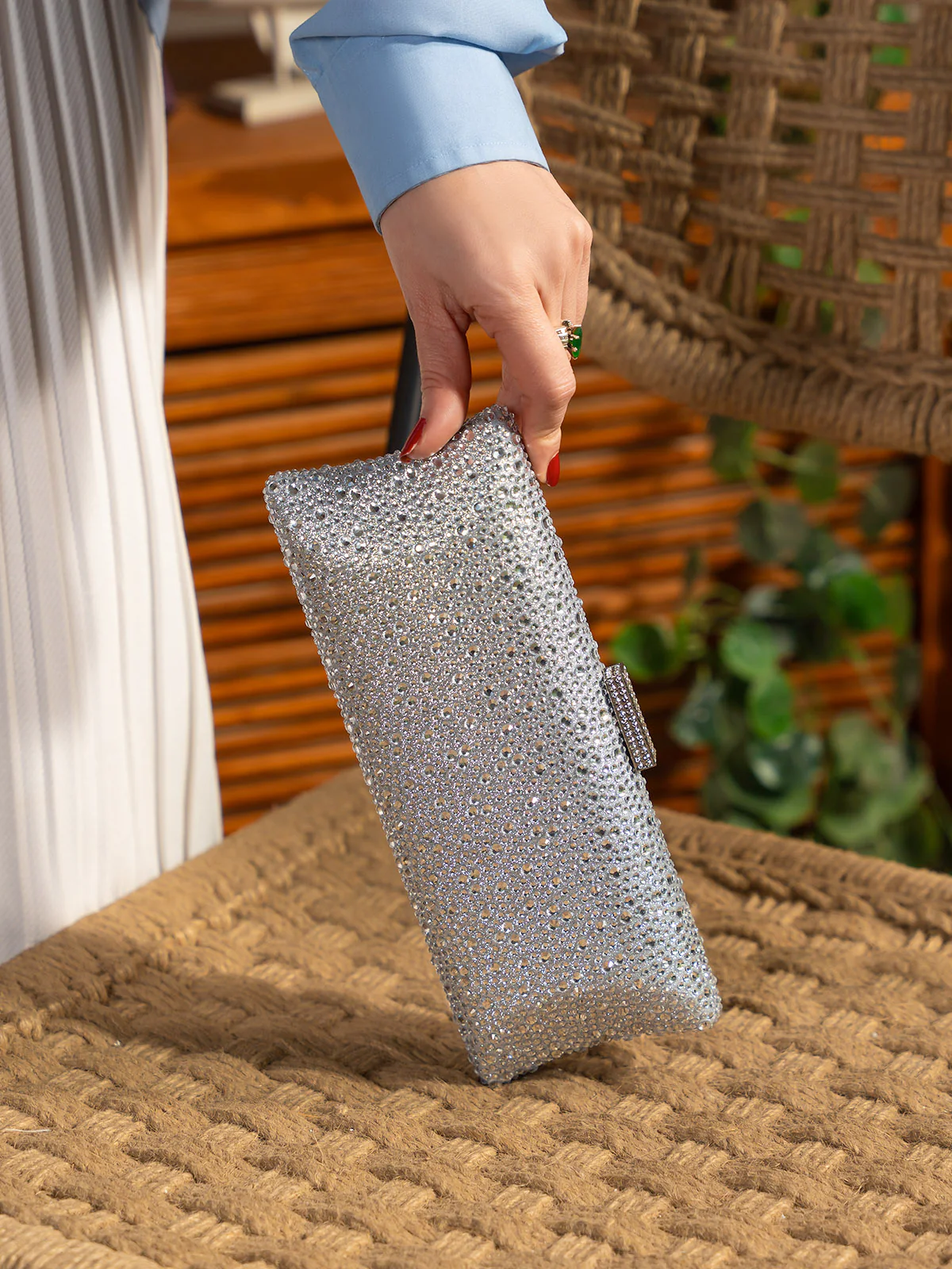 Women "JUDITH" Trendy Fancy Clutch - Image 3