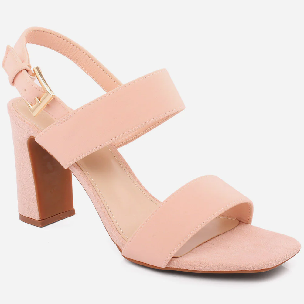 Women "JUN" Elegant Mid High Block Heel Sandals