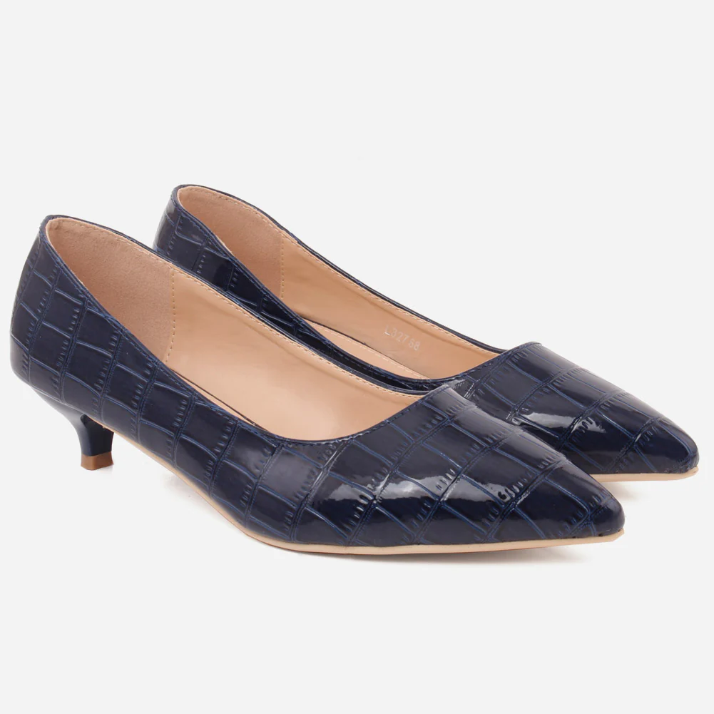 Women "KEIRA" Mid High Heel Court Shoes - Image 2