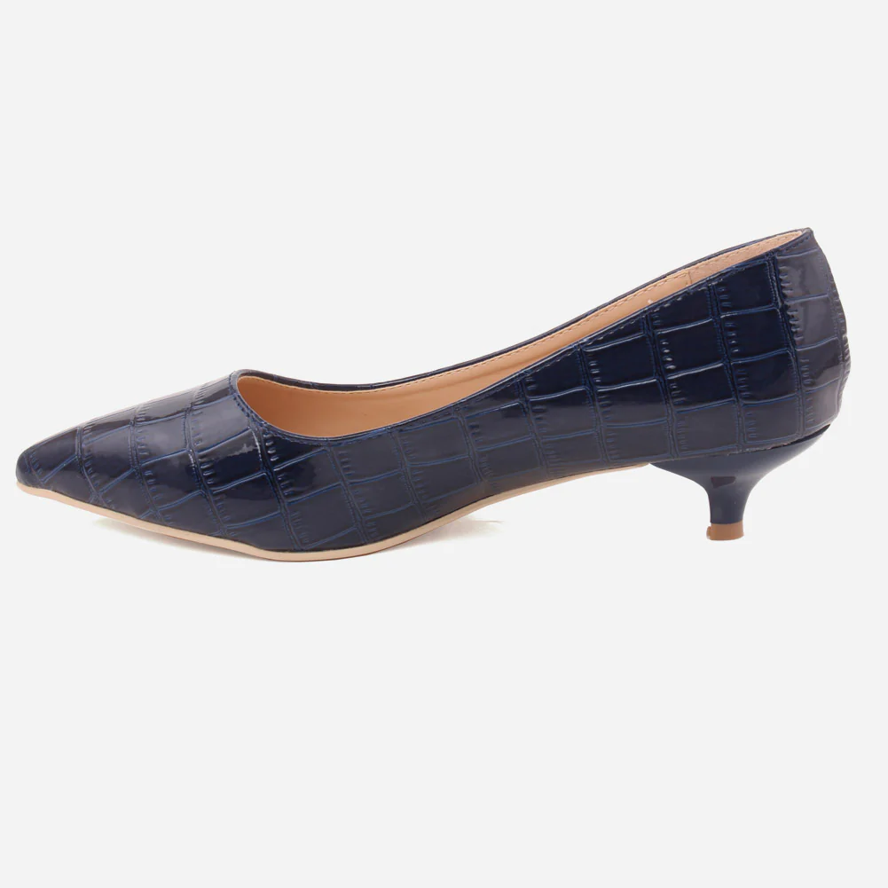Women "KEIRA" Mid High Heel Court Shoes - Image 3