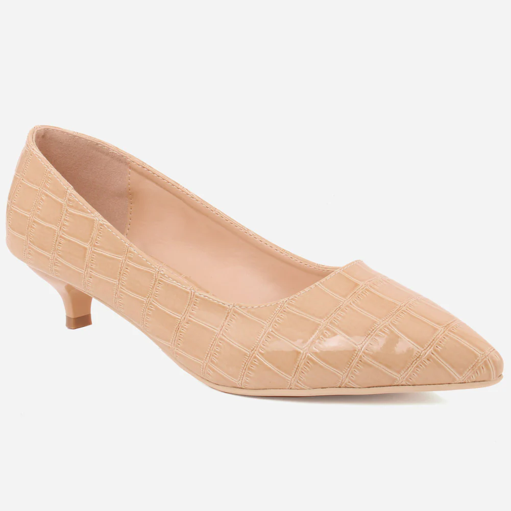 Women "KEIRA" Mid High Heel Court Shoes