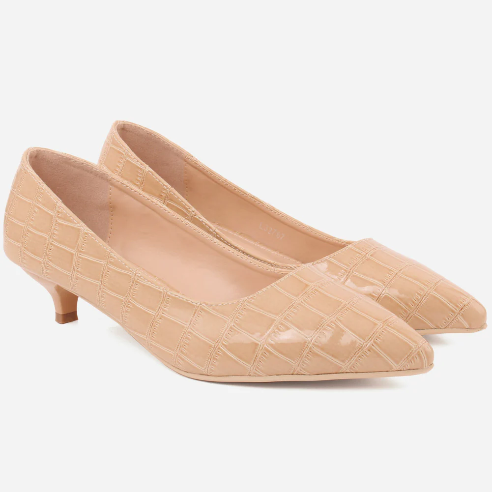 Women "KEIRA" Mid High Heel Court Shoes - Image 2