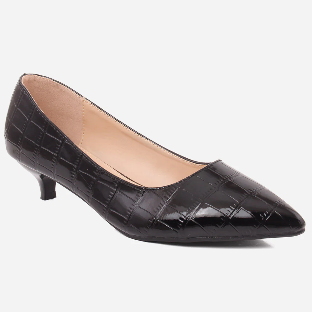 Women "KEIRA" Mid High Heel Court Shoes