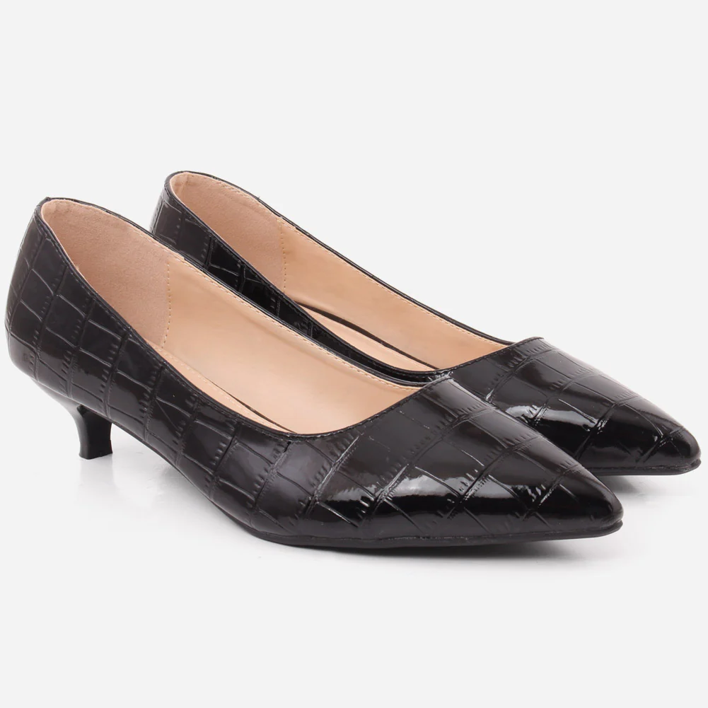 Women "KEIRA" Mid High Heel Court Shoes - Image 2
