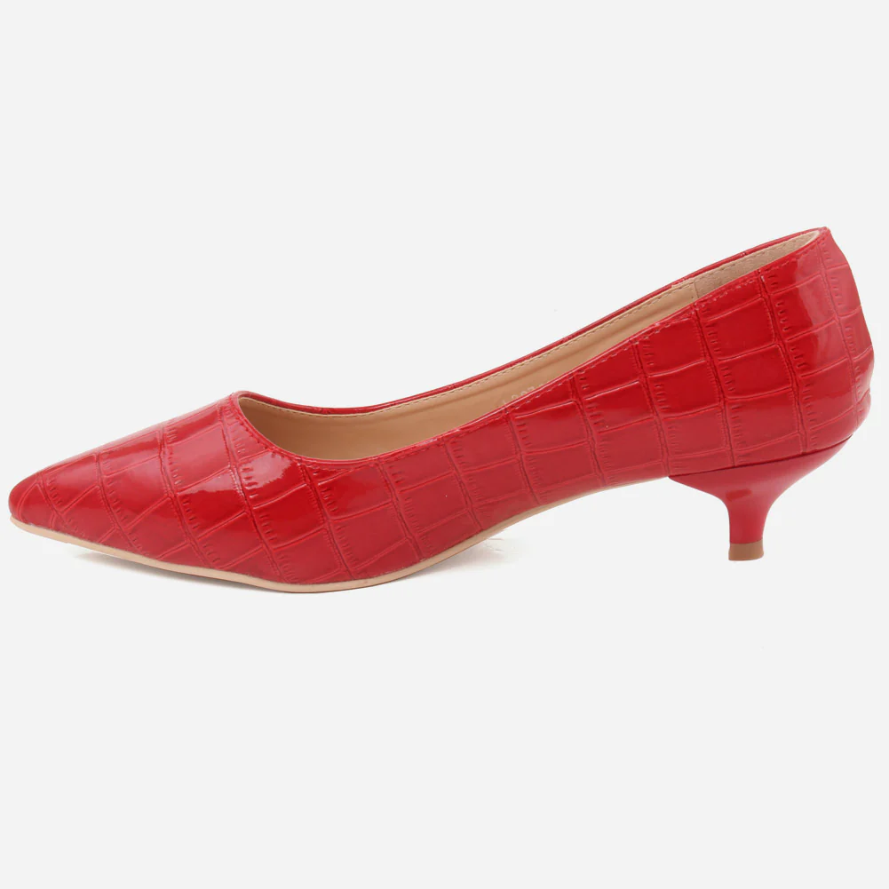 Women "KEIRA" Mid High Heel Court Shoes - Image 3