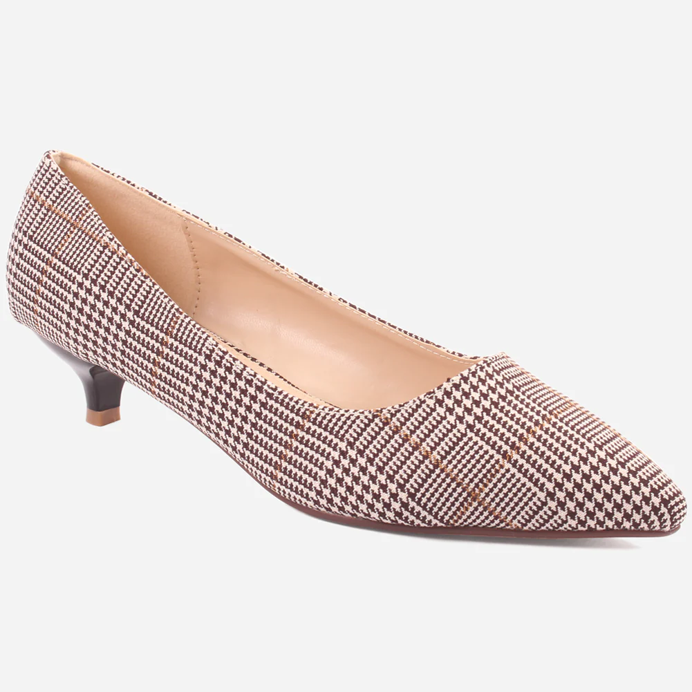 Women "KEIRA" Mid High Heel Court Shoes