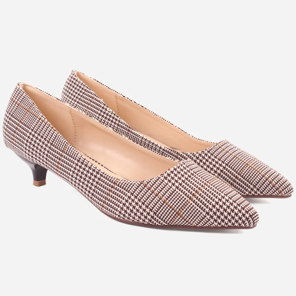Women "KEIRA" Mid High Heel Court Shoes - Image 2