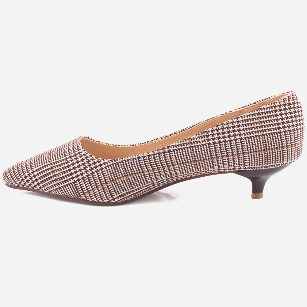 Women "KEIRA" Mid High Heel Court Shoes - Image 3