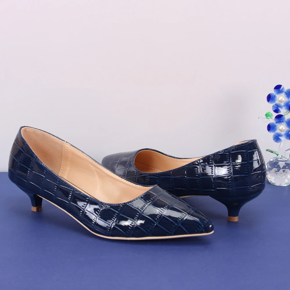 Women "KEIRA" Mid High Heel Court Shoes - Image 6
