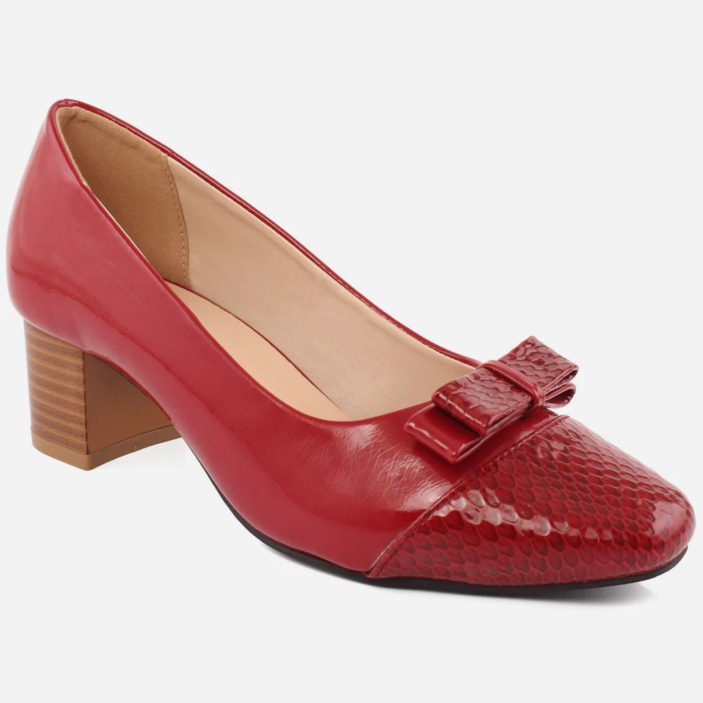 Women "Kelly" High Block heel court shoes